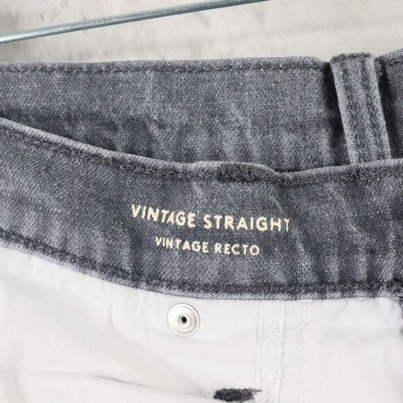 Universal Thread Jeans Womens Size 14 Black Vintage Straight Button Fly Ankle - Picture 6 of 7